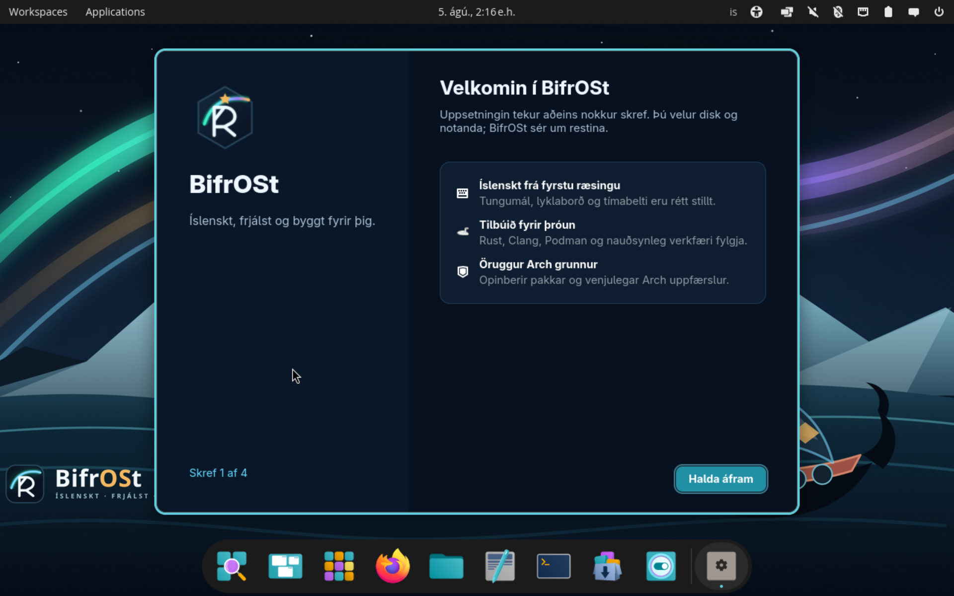 BifrOSt graphical installer
